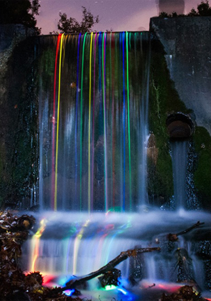 Неоновые водопады - фото