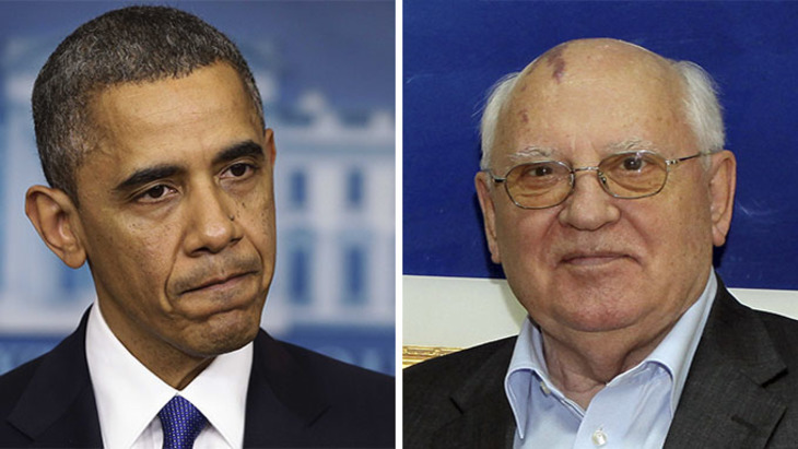 «МН»-РИНГ: Барак Обама - Михаил Горбачев - фото