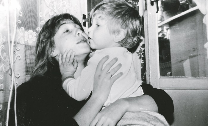 Катя Семенова с маленьким сыном Иваном