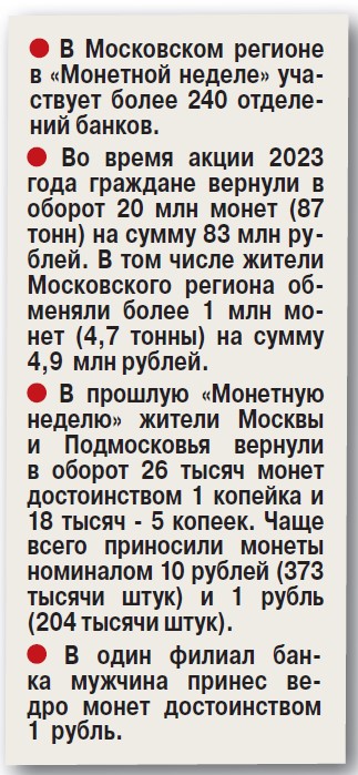 Банк России собирает мелочь