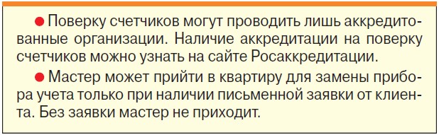 Остерегайтесь жуликов, «проверяющих» счетчики