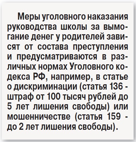 Школьные поборы: под ударом дети
