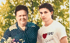 Андрей Разин с мамой Горбачева Марией Пантелеевной