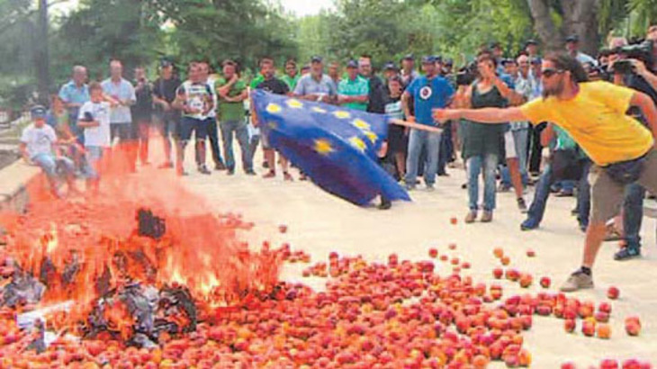 Фермеры Европы против санкций ЕС - фото