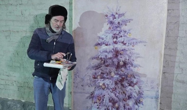 Знаменитый художник Никас Сафронов попробовал себя в стрит-арте - фото
