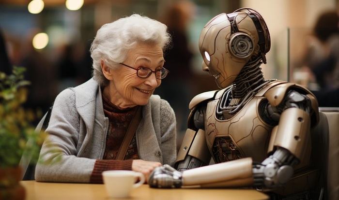 Роботы будут спасать стариков от одиночества - фото