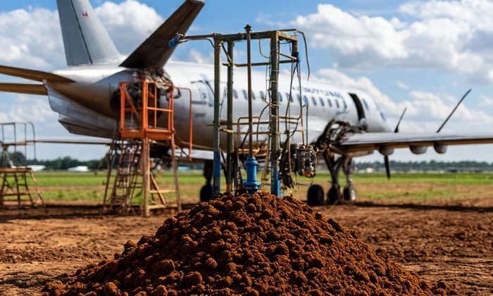 Авиатопливо из коровьего навоза - фото
