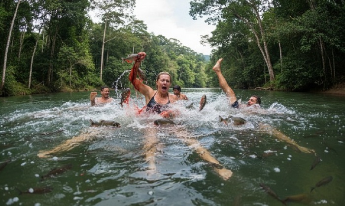 Пираньи напали на отдыхающих в Бразилии: пострадали десятки купальщиков - фото