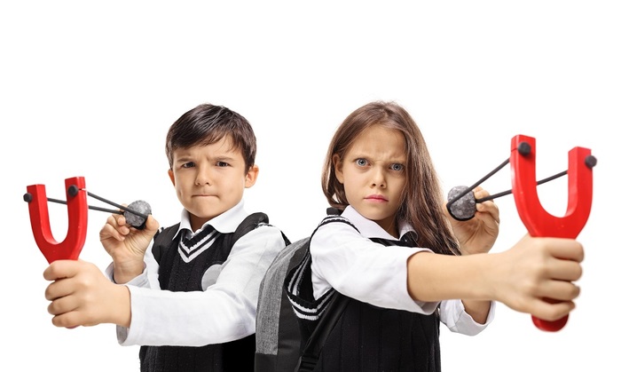 Дети вышли на настоящую охоту - фото