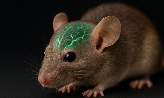 Мыши с прозрачными черепами - фото