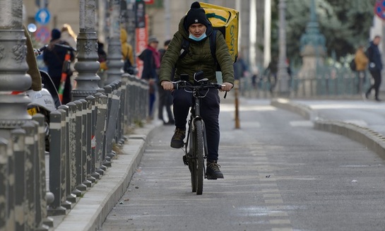В Петербурге вступили в силу ограничения на работу мигрантов-курьеров - фото