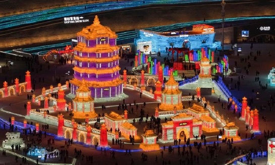 В Харбине открылся 42-й международный фестиваль льда и снега - фото