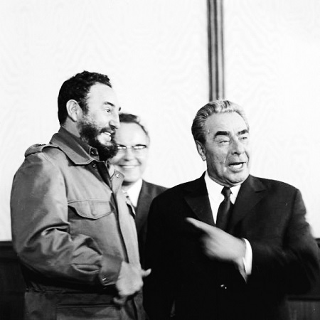 Леонид Брежнев и Фидель Кастро 