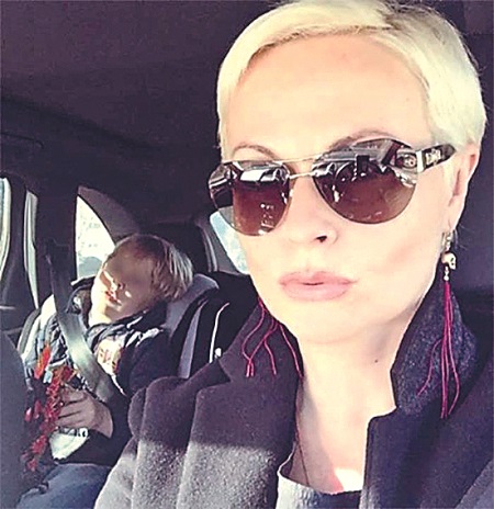 Наталья Коваленко с сыном Марком