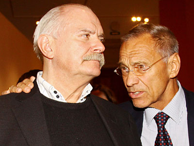 Андрей Кончаловский и Никита Михалков
