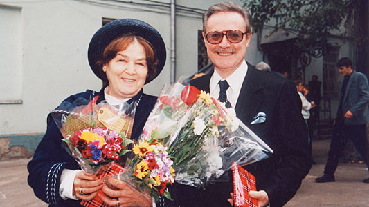 Юрий Cоломин с женой Ольгой