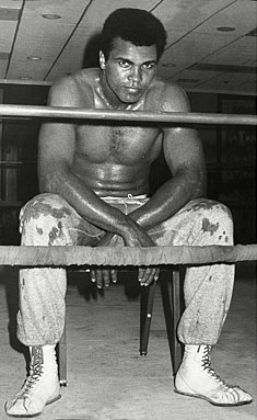Мохаммед Али после тренировки. 1973 г.